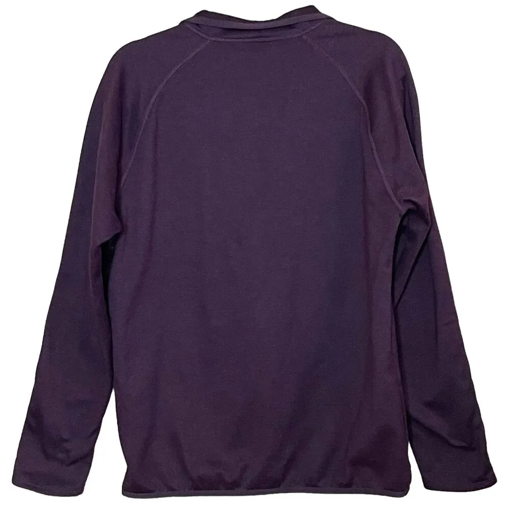 The North Face Men's Canyonlands Full-Zip Fleece Jacket Burgundy Long Sleeve L